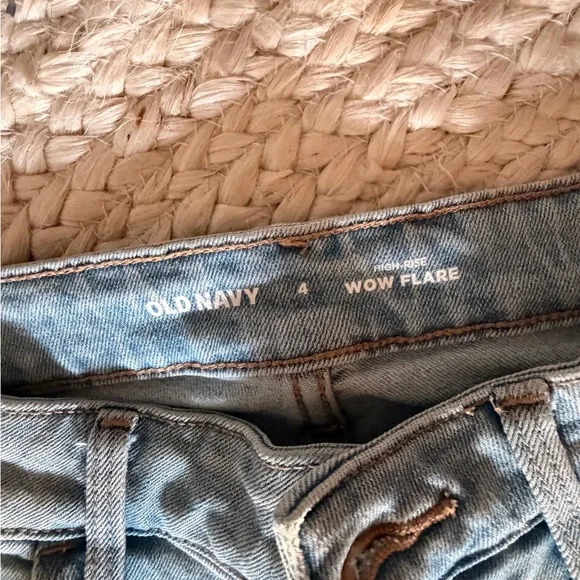 Old Navy Light Blue Flare Jeans - Picture 2 of 2